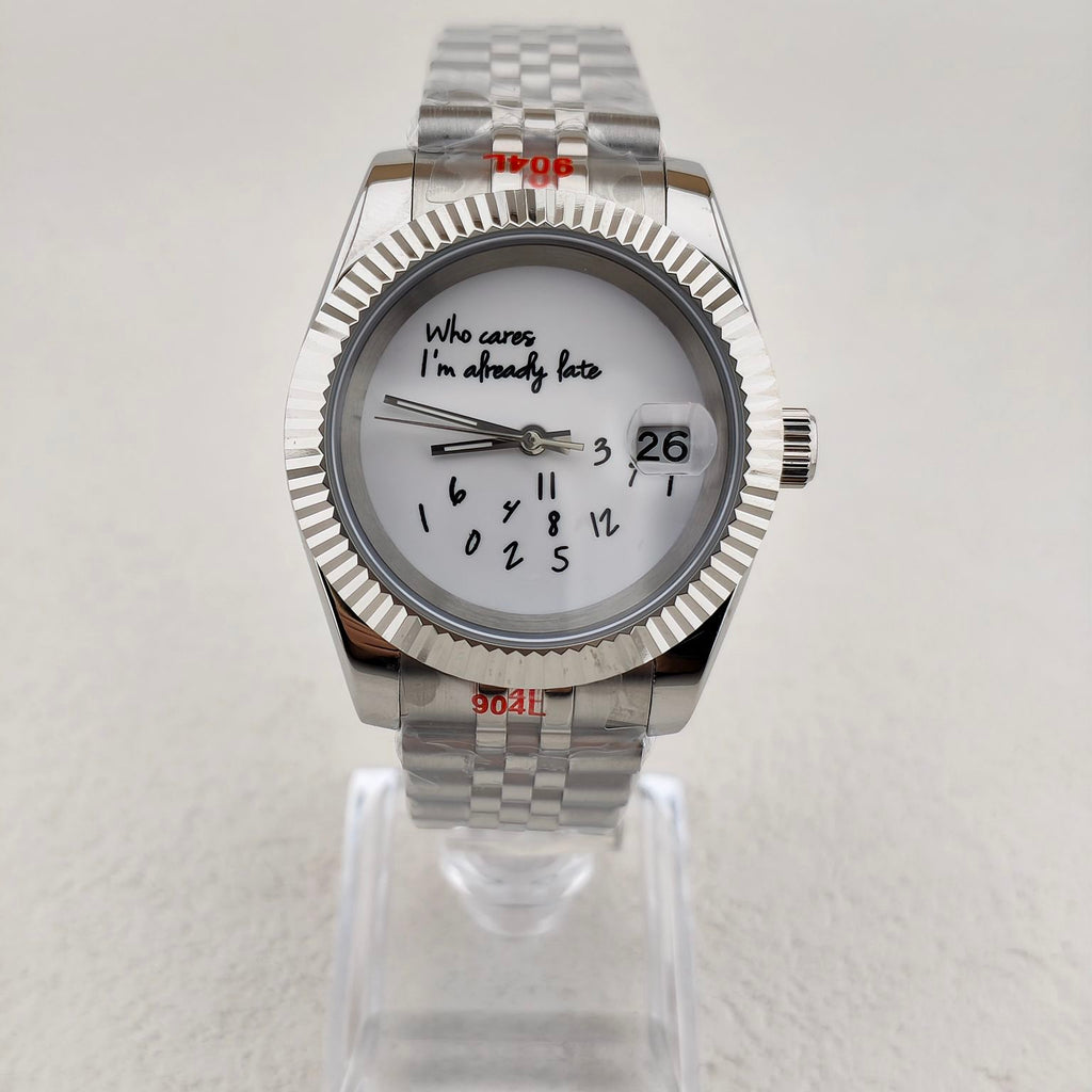 Classic date I’m already late black-white